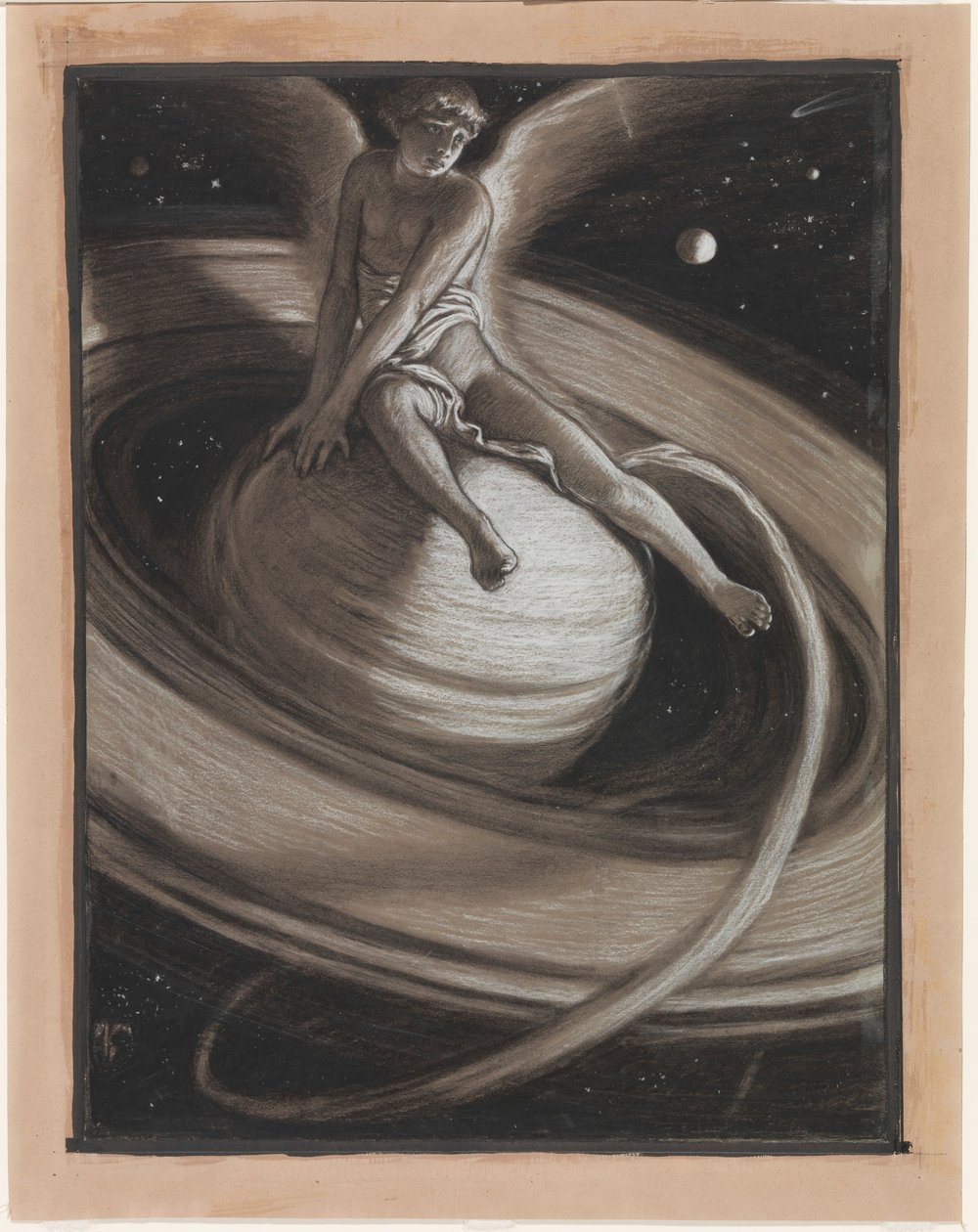 (Ilustracja do Rubáiyát Omara Khayyáma) Tron Saturna autorstwa Elihu Vedder