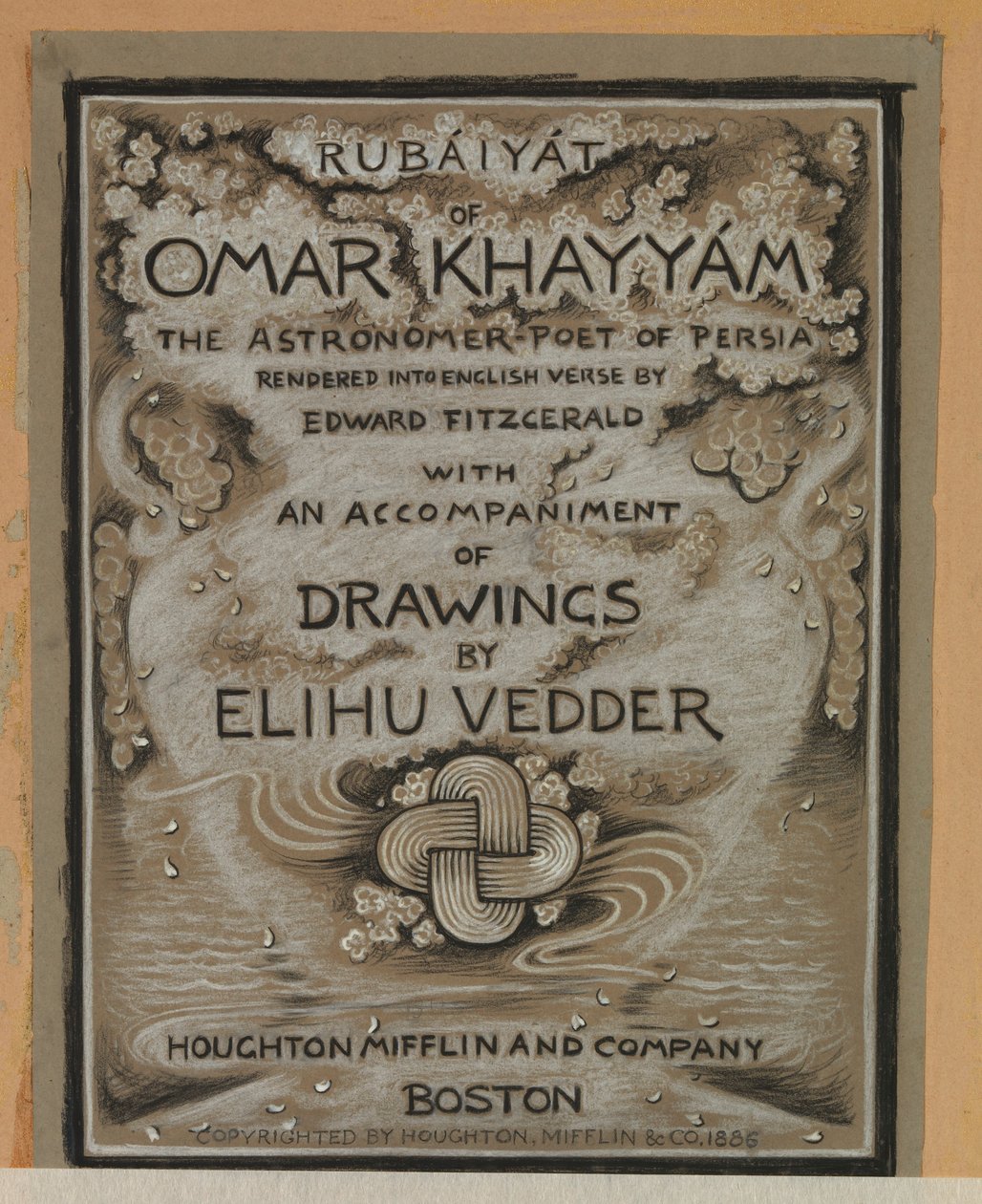 (Ilustracja do Rubáiyát Omara Khayyáma) Strona tytułowa autorstwa Elihu Vedder