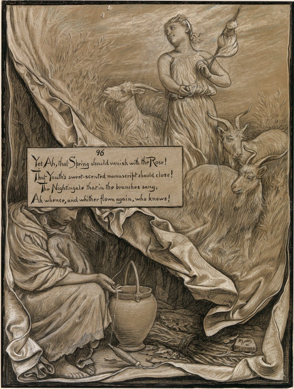 (Ilustracja do Rubáiyát Omara Khayyáma) Młodość i wiek autorstwa Elihu Vedder