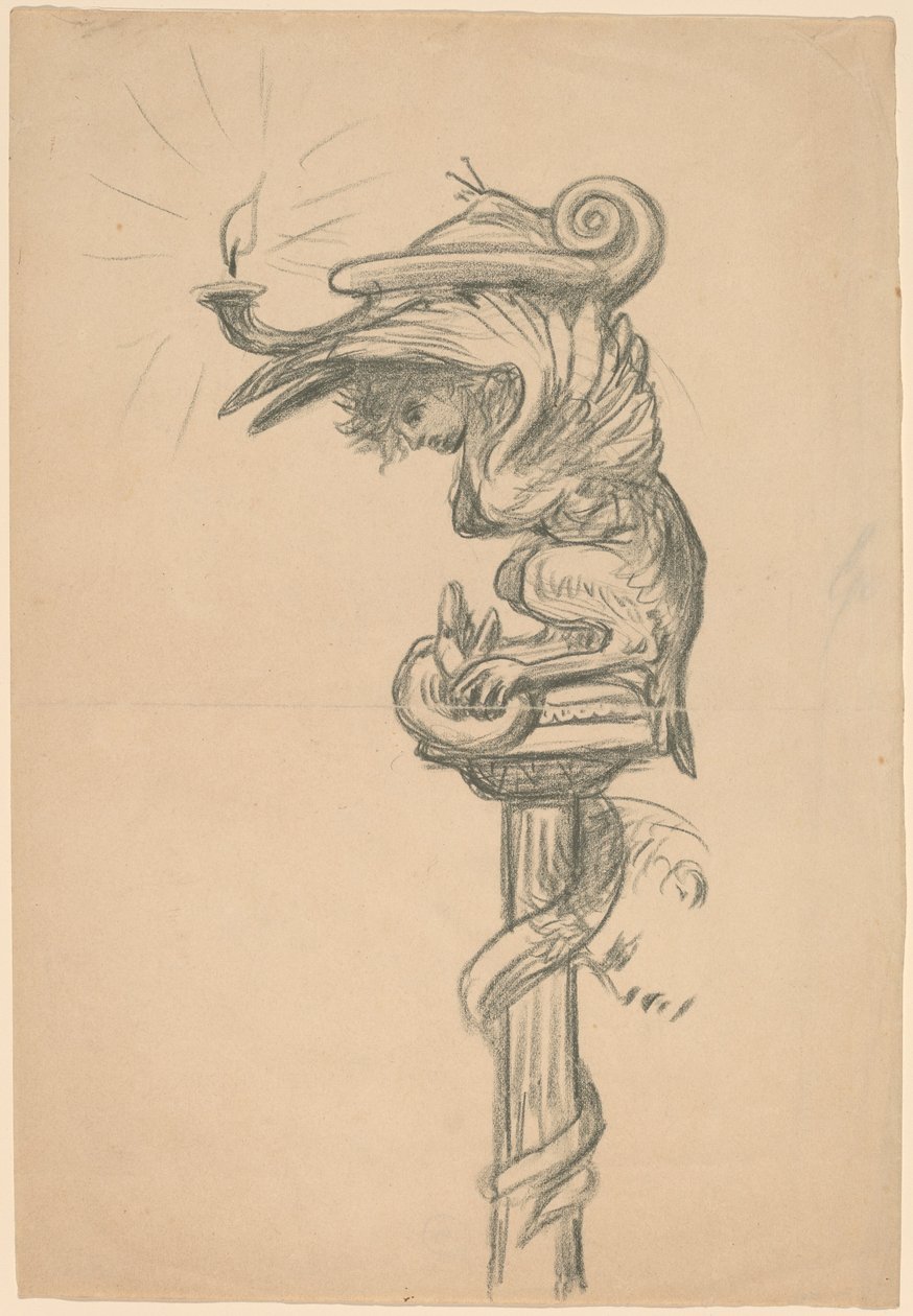 Szczegół małżeństwa córki winorośli, ok. 1930 r. 1890. autorstwa Elihu Vedder