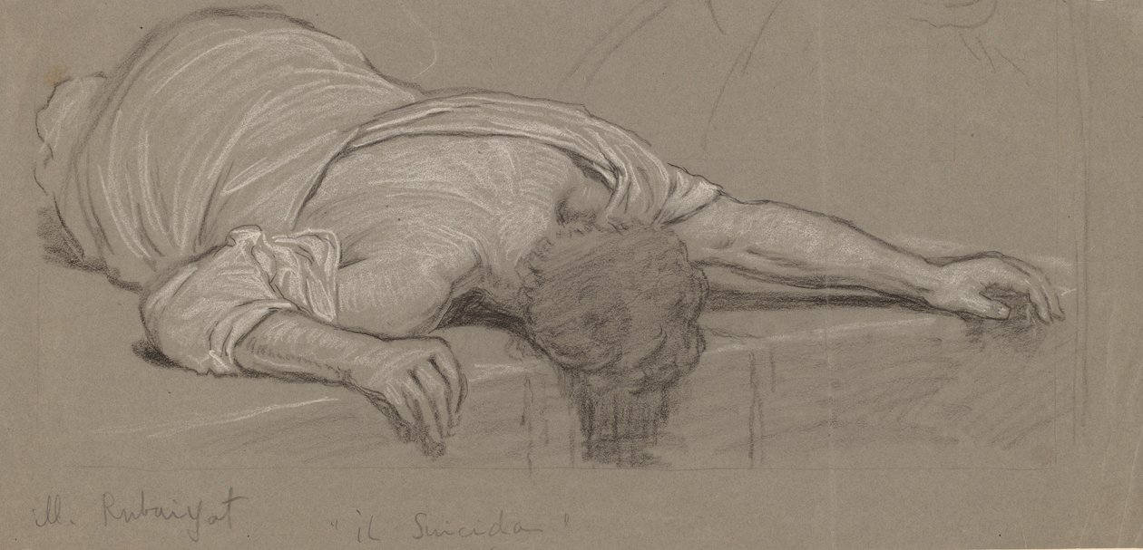 Z Rubáiyát, ok. 1930 r. 1887. autorstwa Elihu Vedder