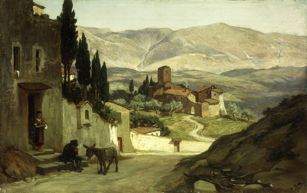 Niedaleko Perugii, 1870 autorstwa Elihu Vedder