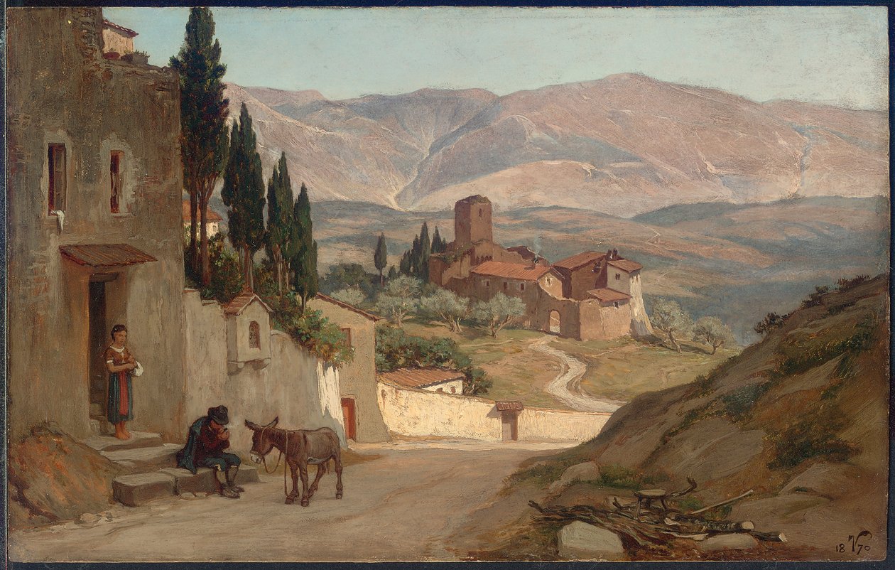 Niedaleko Perugii, 1870 autorstwa Elihu Vedder
