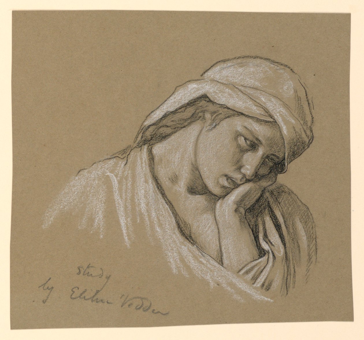 Portret postaci w kostiumie autorstwa Elihu Vedder