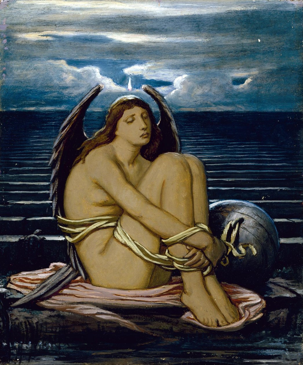 Dusza w niewoli autorstwa Elihu Vedder