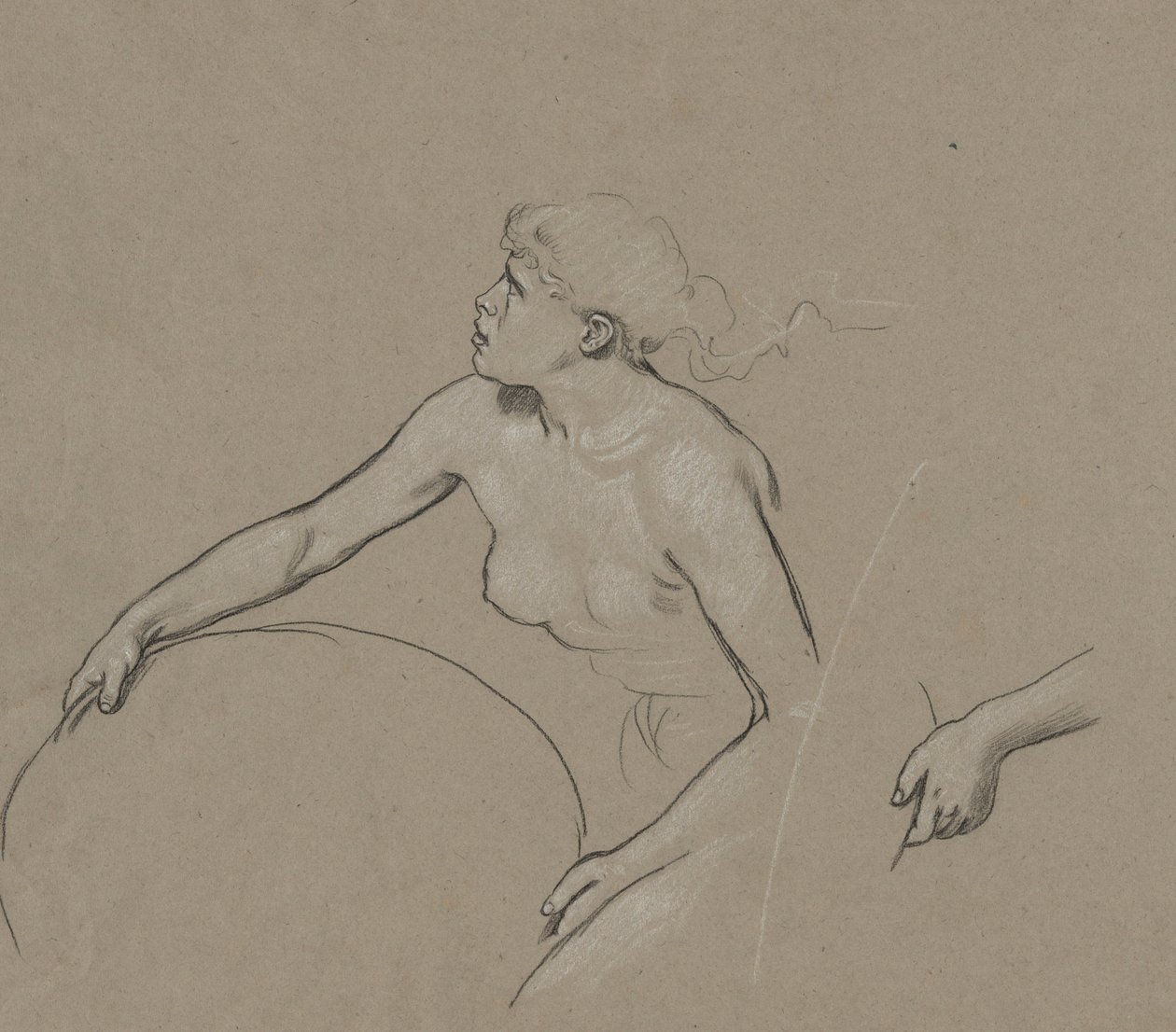 Studia dla Figury Wiosny autorstwa Elihu Vedder