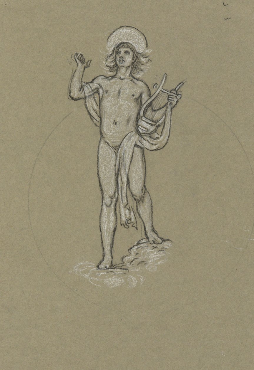 Studiuj dla Apolla autorstwa Elihu Vedder