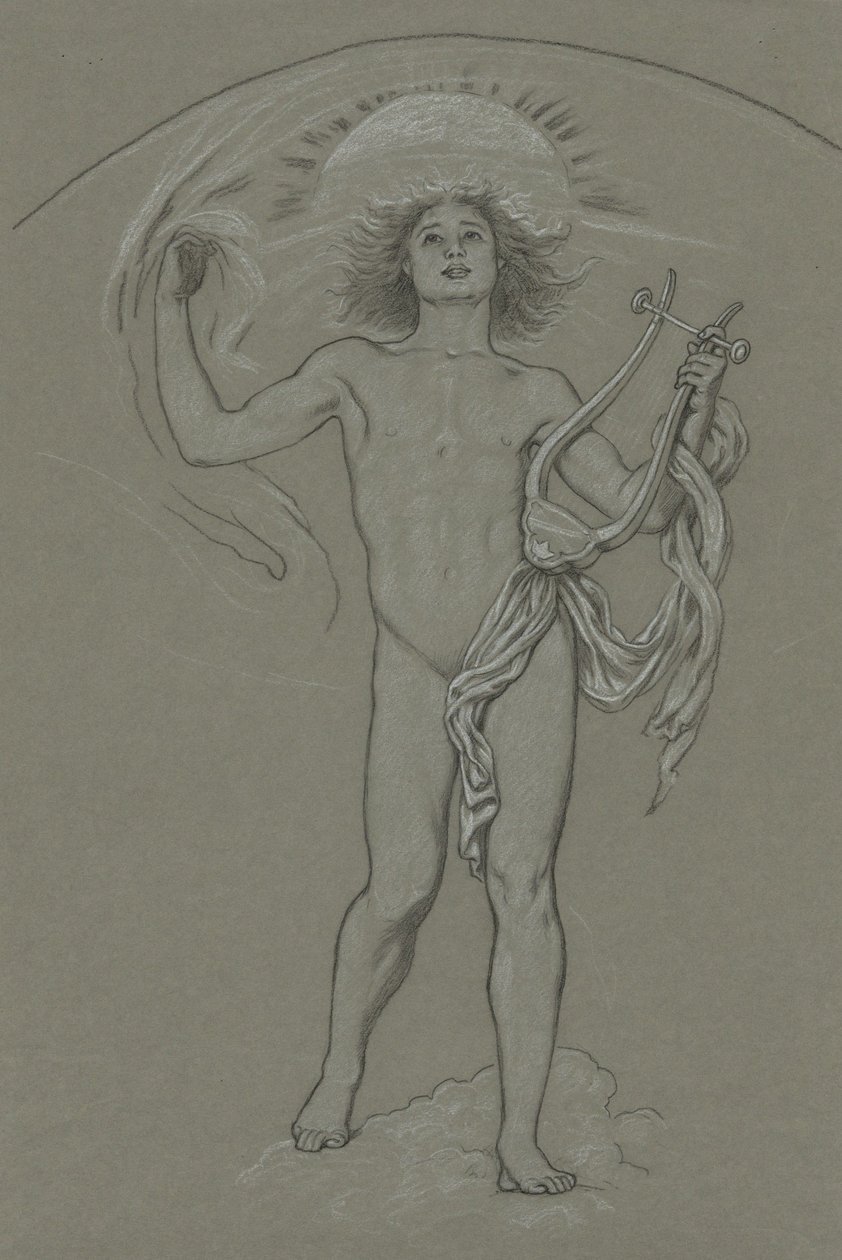 Studium do „Apollo” autorstwa Elihu Vedder