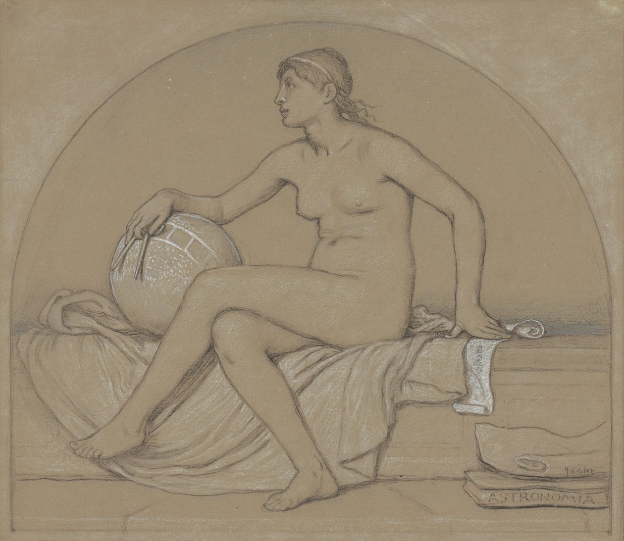 Studium astronomiczne, 1892. autorstwa Elihu Vedder