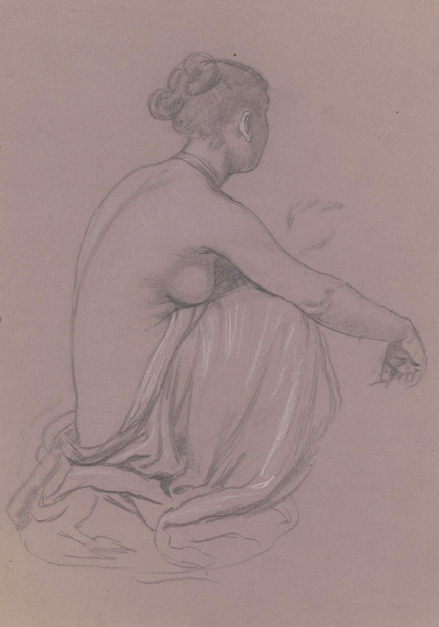 Studium dla greckich dziewcząt kąpiących się, c. 1872. autorstwa Elihu Vedder