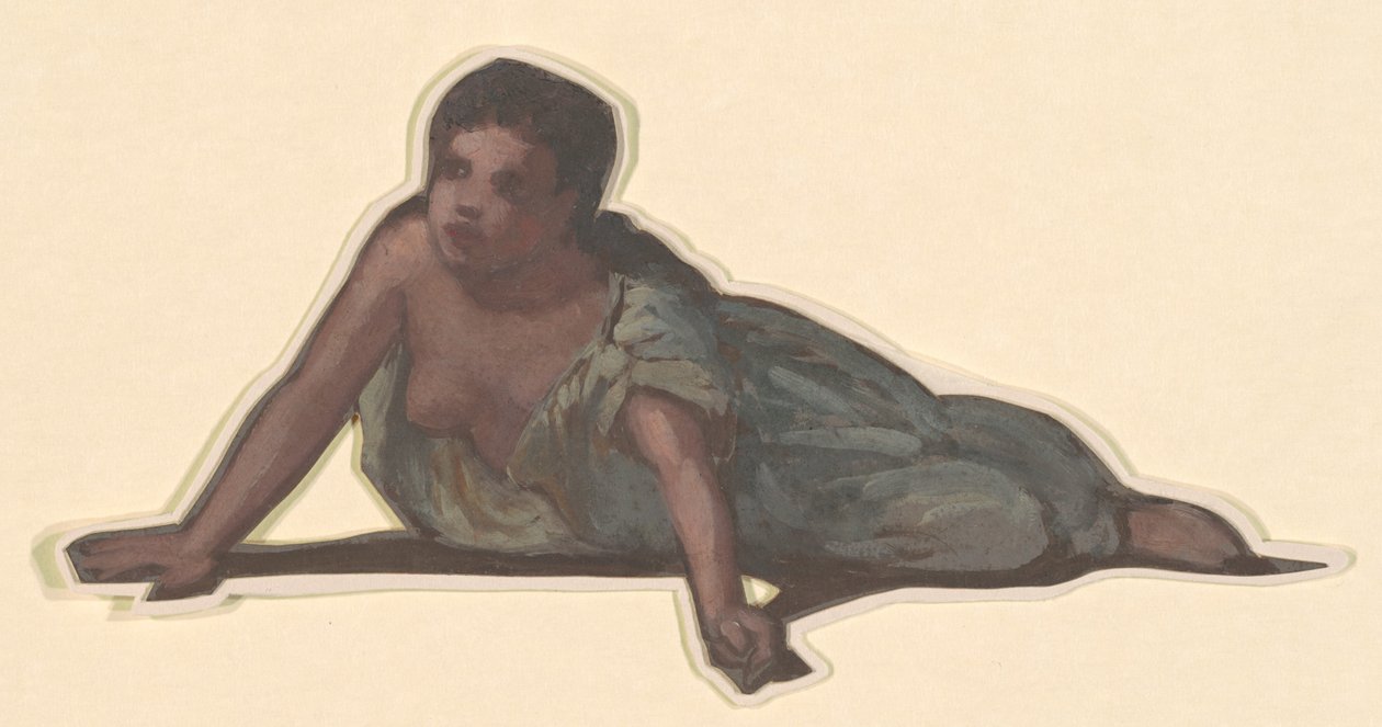 Studium dla greckich dziewcząt kąpiących się, c. 1872. autorstwa Elihu Vedder