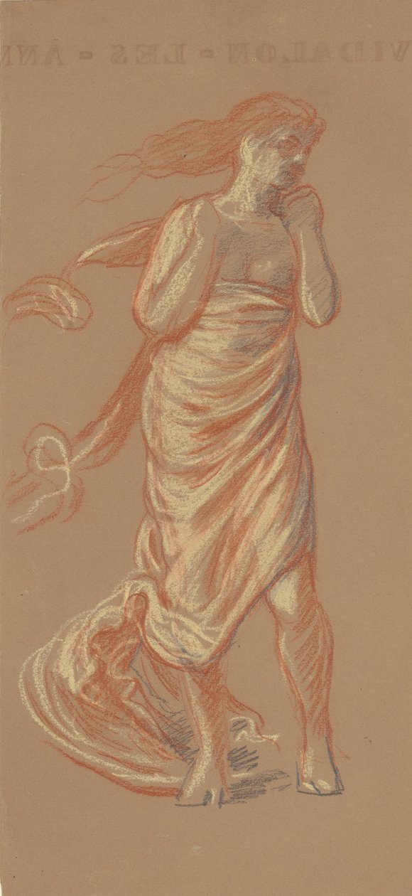 Studium kąpiących się dziewcząt greckich [recto], ok. 1930 r. 1872. autorstwa Elihu Vedder