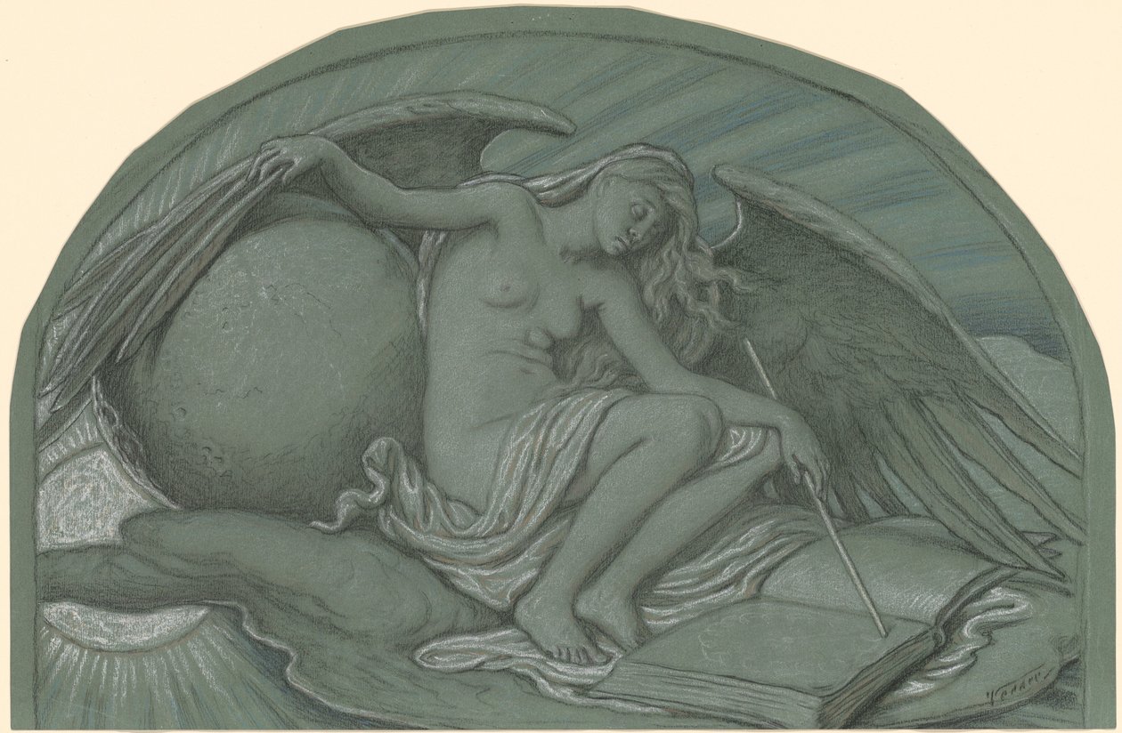 Study for The Eclipse of the Sun by the Moon, 1892. autorstwa Elihu Vedder