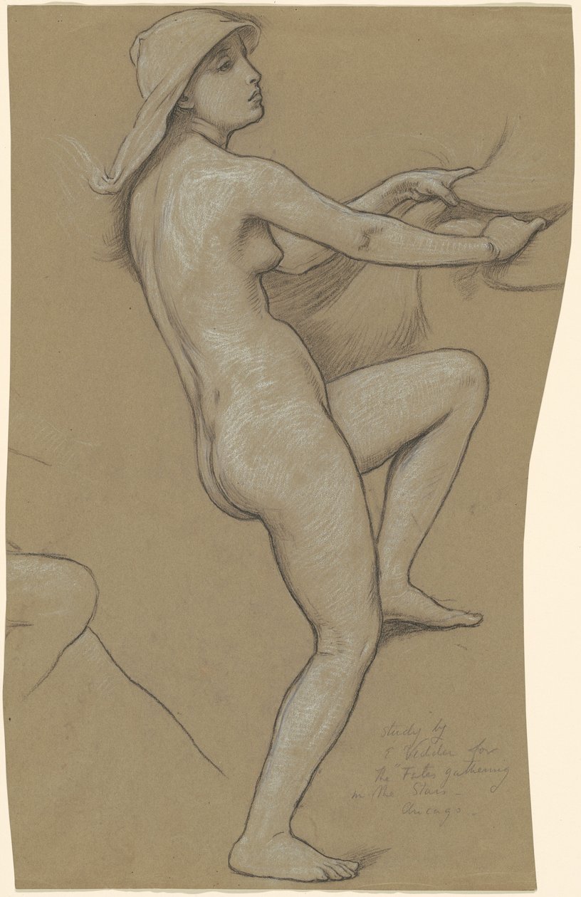 Studium do The Fates Gathering in the Stars, c. 1884-1887. autorstwa Elihu Vedder