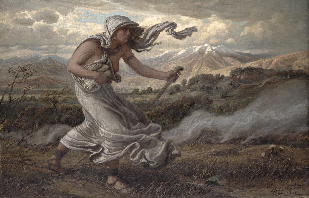 Sybilla Kumejska, 1876 r. autorstwa Elihu Vedder