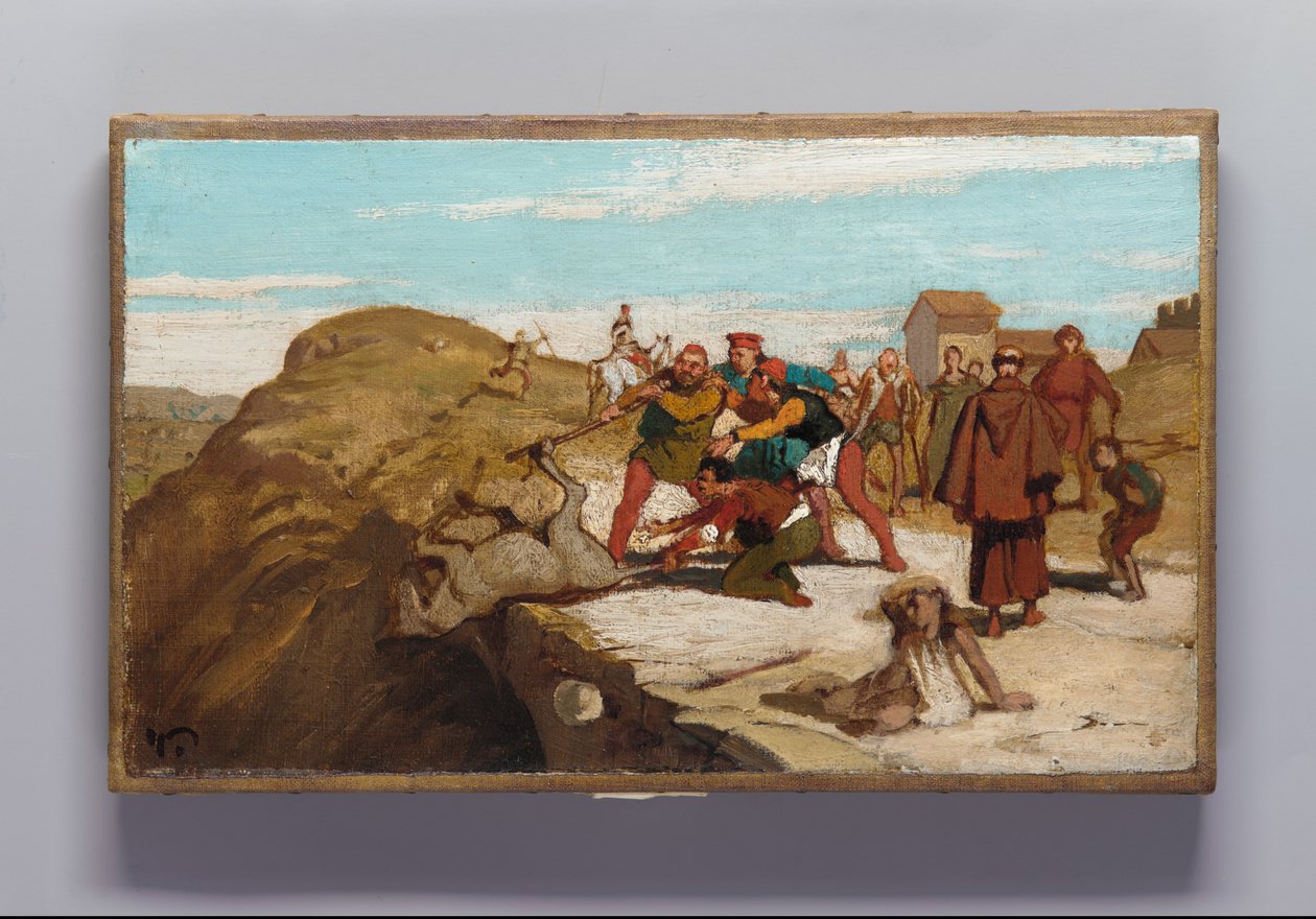 Die Fabel vom Müller, seinem Sohn und dem Esel Nr. 7 autorstwa Elihu Vedder