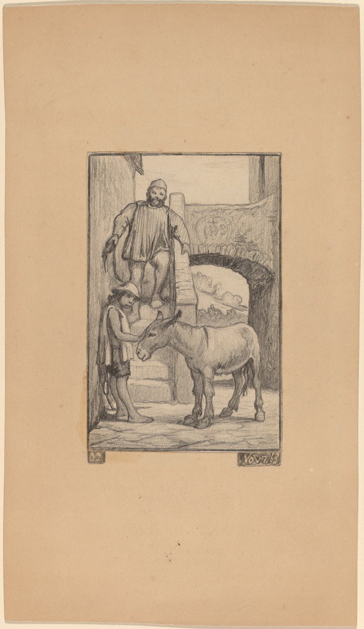 Syn i Osioł autorstwa Elihu Vedder