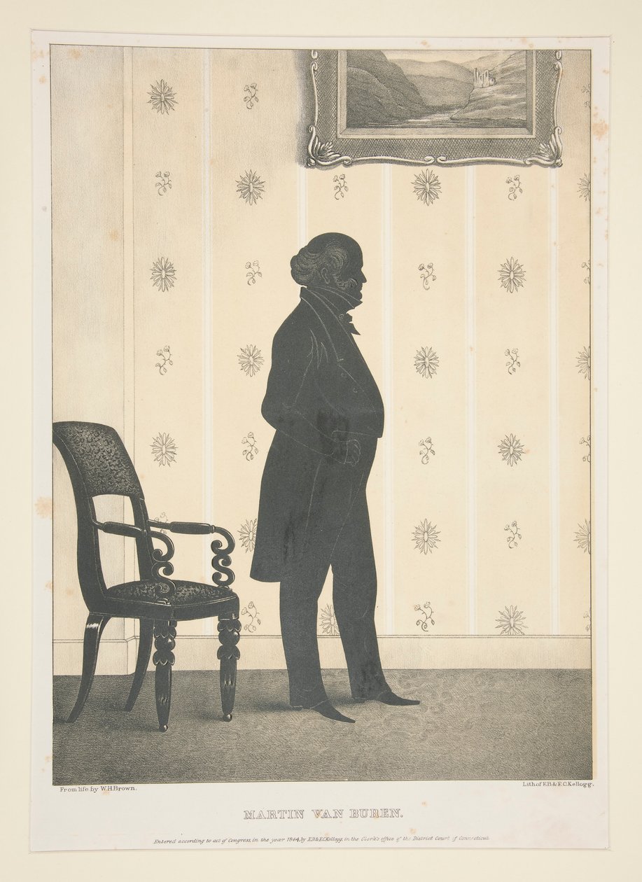 Martin Van Buren, z zestawu 27 portretów autorstwa Elijah C. Kellogg