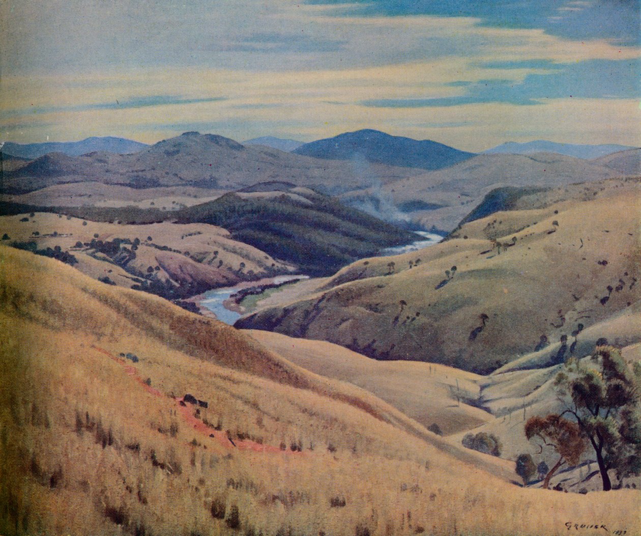„Weetangra, Canberra”, 1937 autorstwa Elioth Lauritz Leganyer Gruner