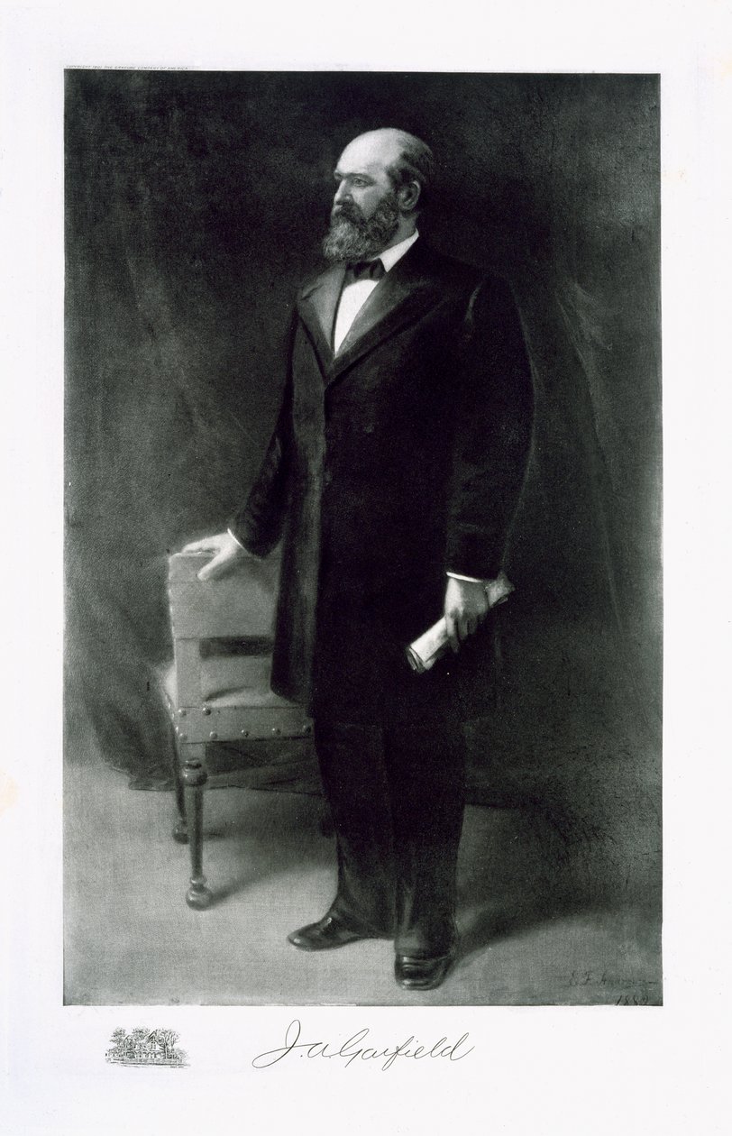 James A. Garfield, 20 Prezydent Stanów Zjednoczonych Ameryki, wyd. 1901 (fotograwiura) autorstwa Eliphalet Frazer Andrews