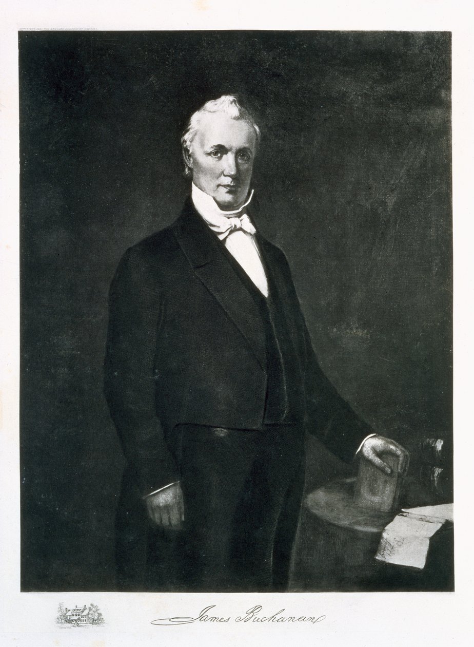 James Buchanan, 15 prezydent Stanów Zjednoczonych Ameryki (fotograwiura) autorstwa Eliphalet Frazer Andrews