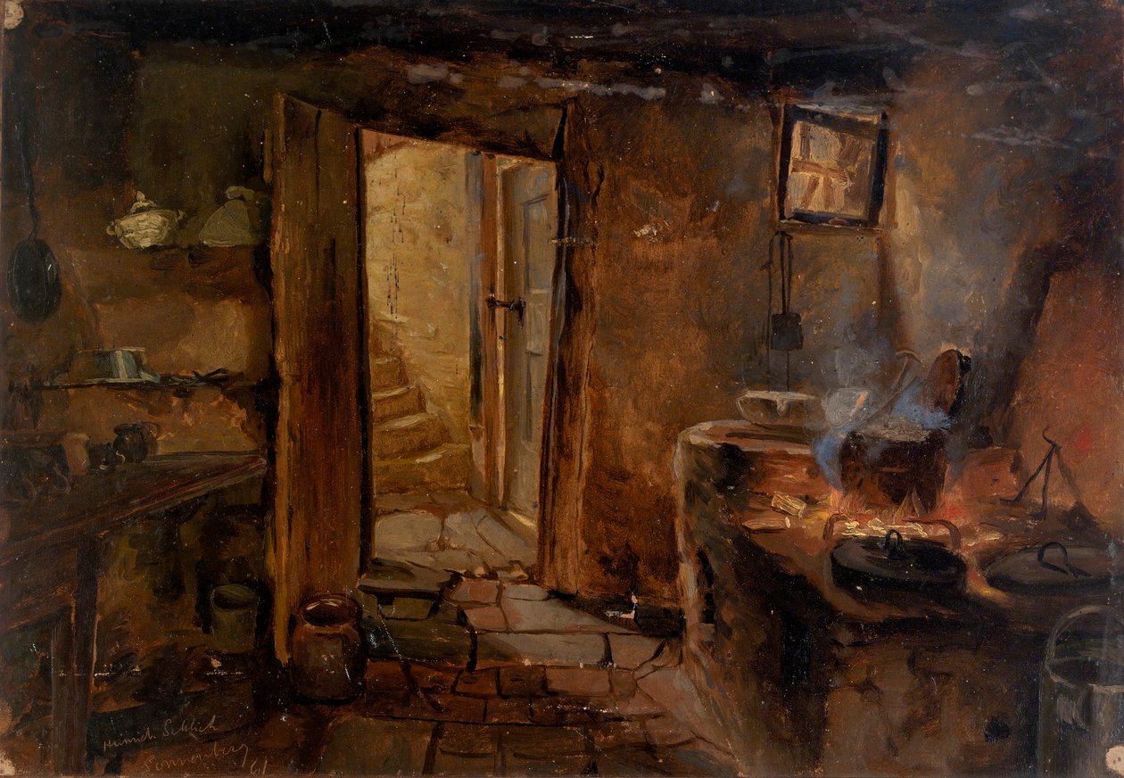 Wnętrze kuchni autorstwa Eliphalet Fraser Andrews
