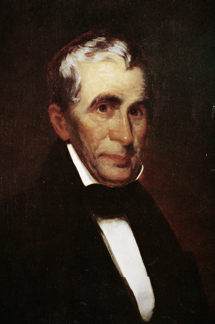 William Henry Harrison (1773-1841) (kolor lito) autorstwa Eliphalet Frazer Andrews