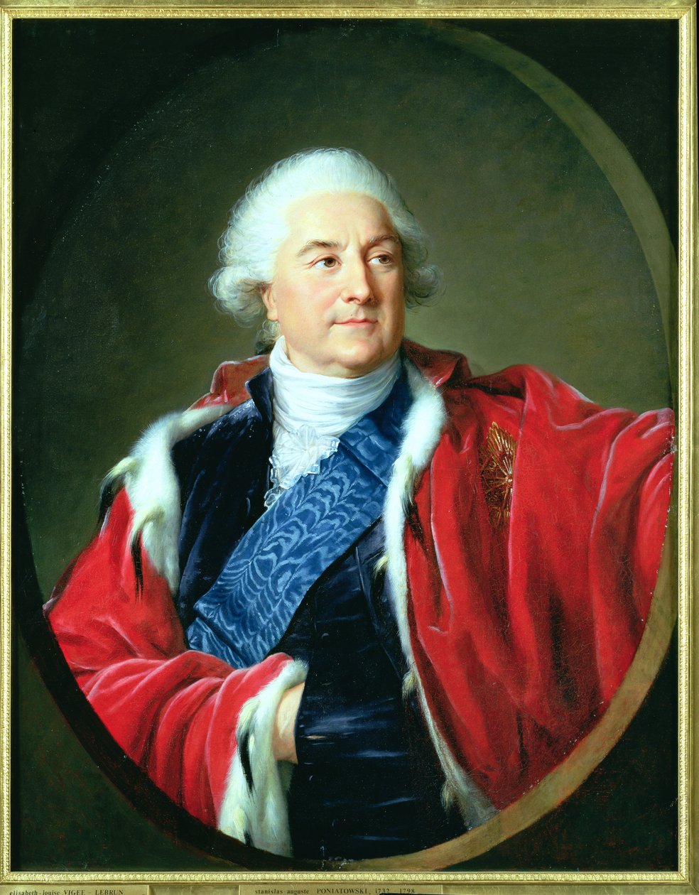 Portret Stanisława II Augusta (1732-98), 1797 autorstwa Elisabeth Louise Vigee Lebrun