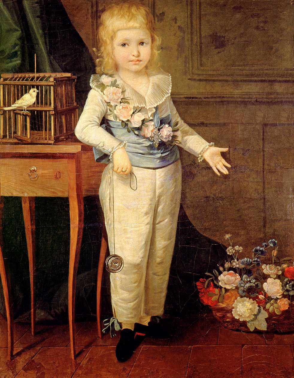 Portret chłopca bawiącego się jo-jo (emigrette), koniec XVIII lub początek XIX w. autorstwa Elisabeth Louise Vigee Lebrun