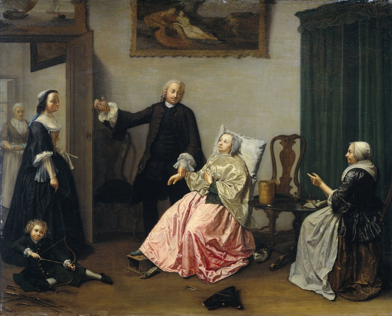 Wizyta lekarska autorstwa Elisabeth Geertruida Wassenbergh