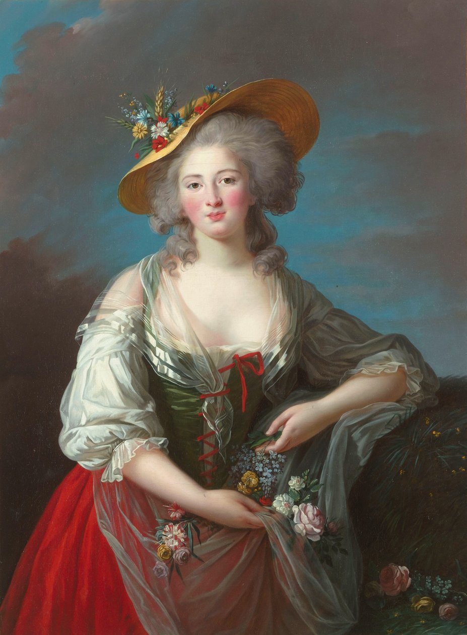 Francuski: Elisabeth-Philippe-Marie-Hélène de France, dite Madame Elisabeth Elisabeth-Philippe-Marie-Hélène de France, dite Madame Elisabeth autorstwa Élisabeth Louise Vigée Le Brun