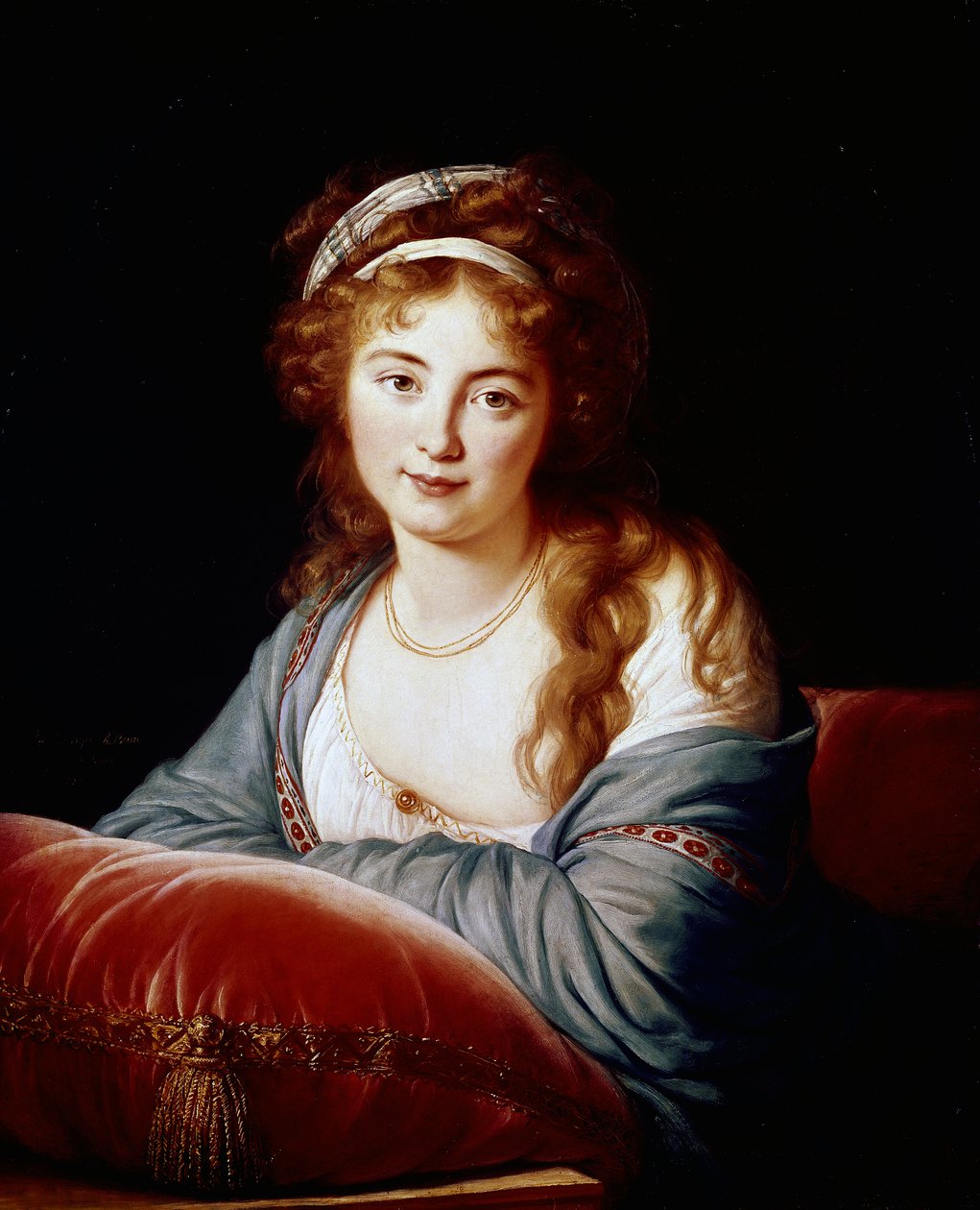 Hrabina Katarzyna Wasiliewna Skawrońska (1761-1829), dama honorowa Katarzyny II autorstwa Elisabeth Louise Vigee Lebrun