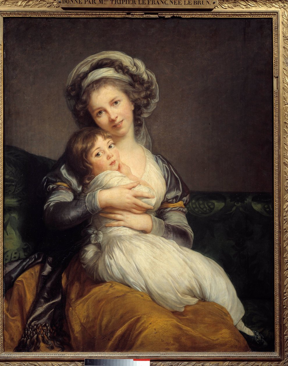 Madame Vigee-Le Brun i jej córka, Jeanne Marie-Louise (1780-1819) Obraz Marie Elisabeth Louise Vigee Le brun (lub Vigee-Lebrun lub Vigee Lebrun) (1755-1842). 1789 niedz. 1,05 x 0,84 Musee du Louvre, Paryż - Madame Vigee-Le Brun i jej córka Jea autorstwa Elisabeth Louise Vigee Lebrun