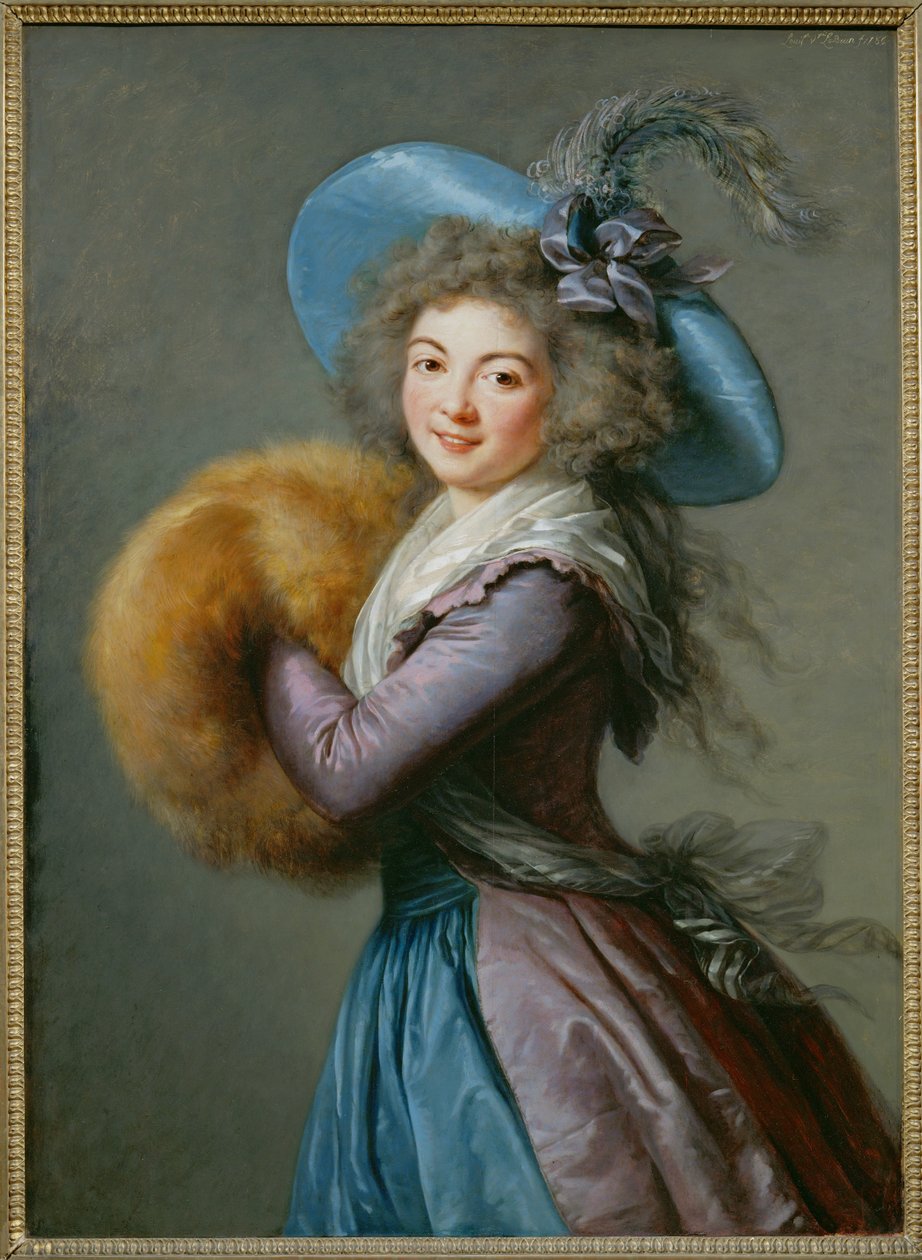 Mme Mole-Raymond (obraz na drewnie) autorstwa Elisabeth Louise Vigee-Lebrun