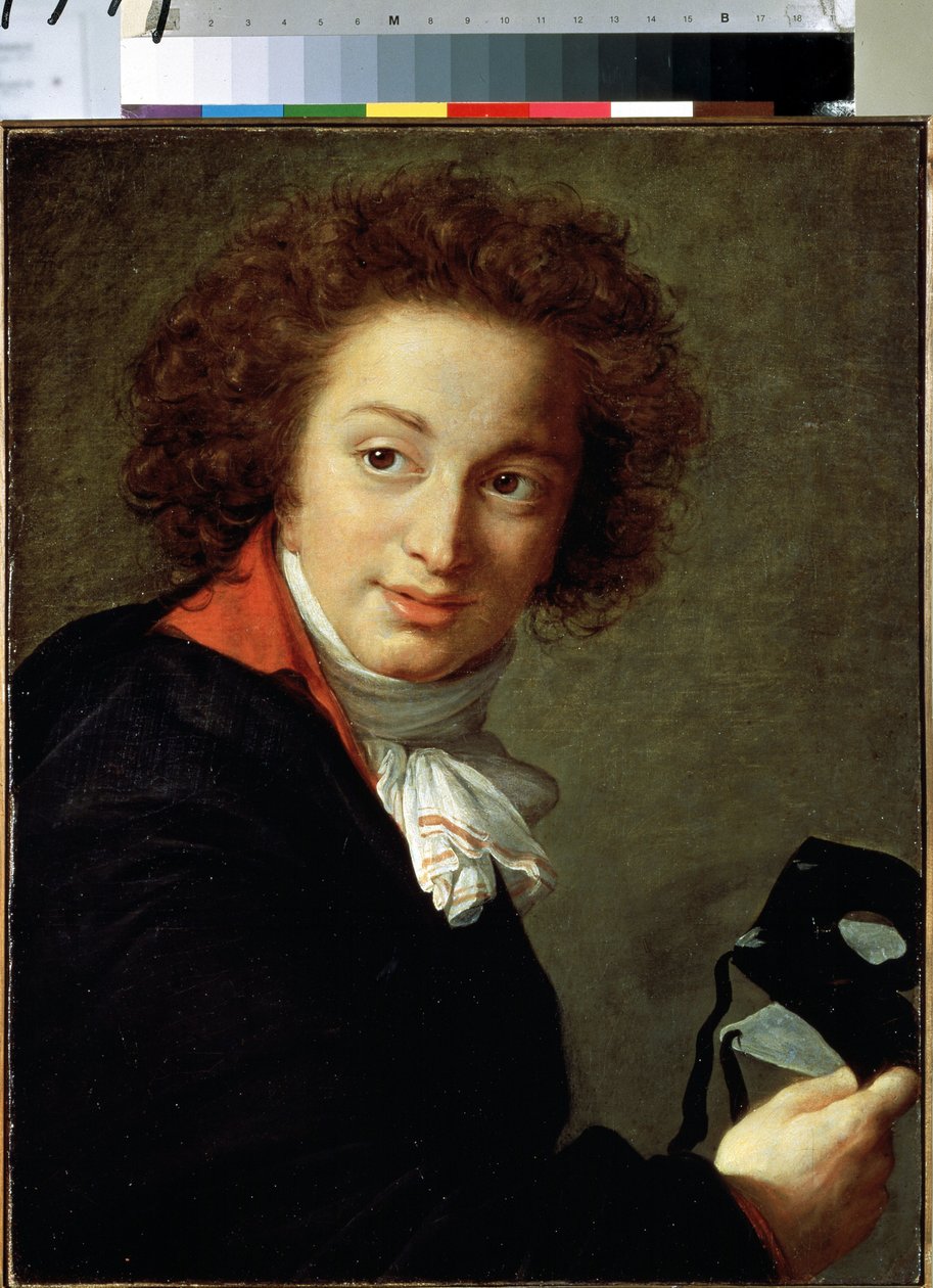 Portret hrabiego Grigorija Czernyszowa z maską, obraz Marie Louise Elisabeth Vigee Lebrun (1755-1842), olej na płótnie, 56 x 44 cm autorstwa Elisabeth Louise Vigee Lebrun