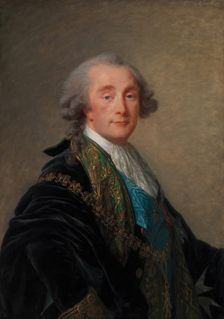 Alexandre Charles Emmanuel de Crussol-Florensac 1743-1815, 1787. autorstwa Elisabeth Louise Vigee Lebrun