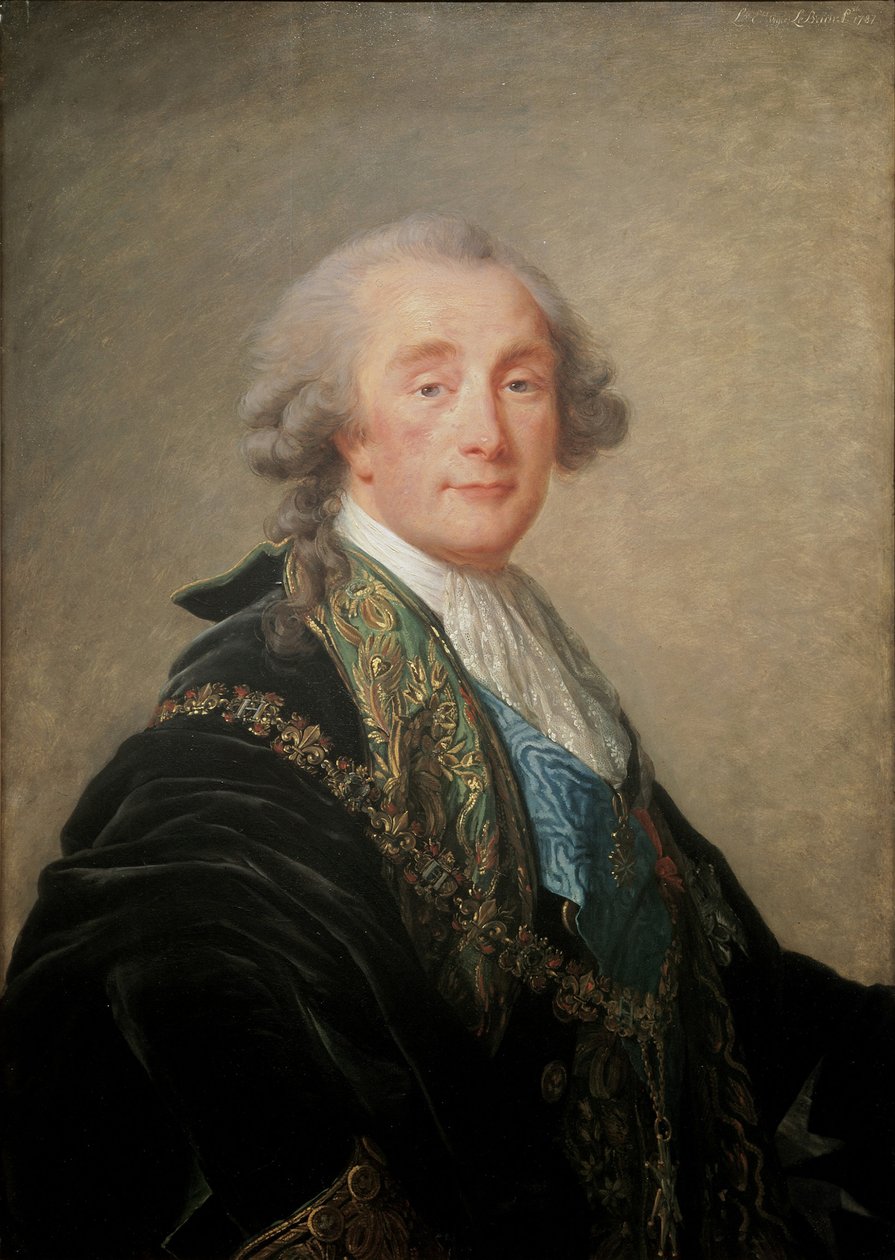 Alexandre Charles Emmanuel de Crussol-Florensac 17471815 autorstwa Elisabeth Louise Vigee Lebrun