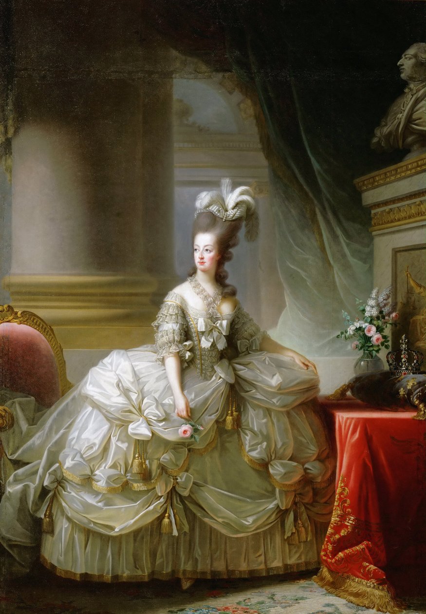 Arcyksiężna Maria Antonina (1755-1793), królowa Francji - Marie Louise Elżbieta Vigee-Lebrun (1755-1842). olej na płótnie autorstwa Elisabeth Louise Vigee Lebrun