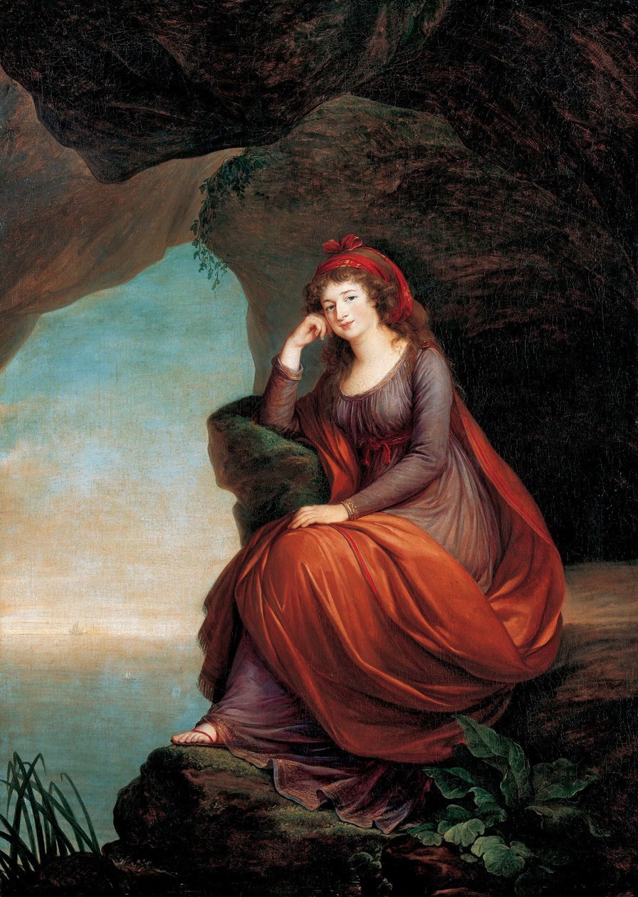 Hrabina Maria Josepha Hermengilde Esterházy, z domu Princess von und zu Liechtenstein 1768-1845, 1793 autorstwa Elisabeth Louise Vigee Lebrun
