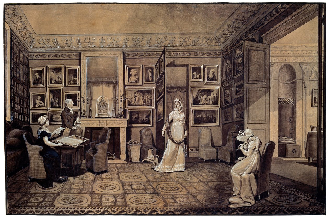 Salon w Domu Bariatinsky w Altona, 1807. autorstwa Elisabeth Louise Vigee Lebrun