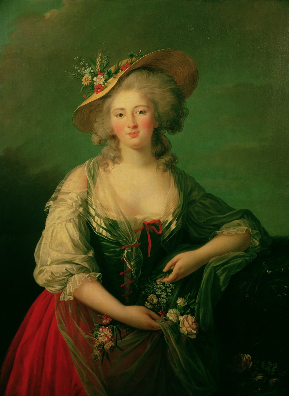 Elżbieta z Francji (1764-94) zwana Madame Elizabeth, ok.1782 (olej na płótnie) autorstwa Elisabeth Louise Vigee Lebrun