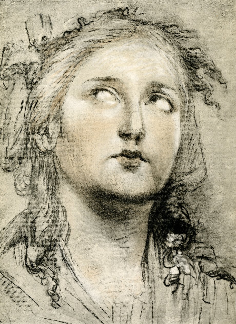 Studium głowy dziewczyny autorstwa Elisabeth Louise Vigee Lebrun