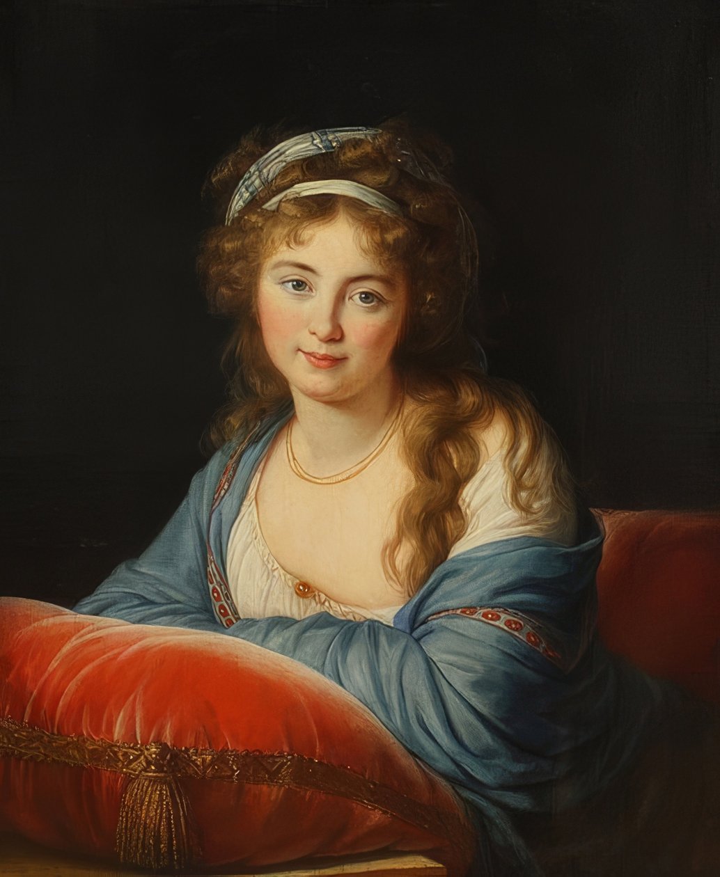 Powiat Katarzyna Vassilievna Skavronskaya. Około 1795-96 autorstwa Elisabeth Louise Vigee Lebrun