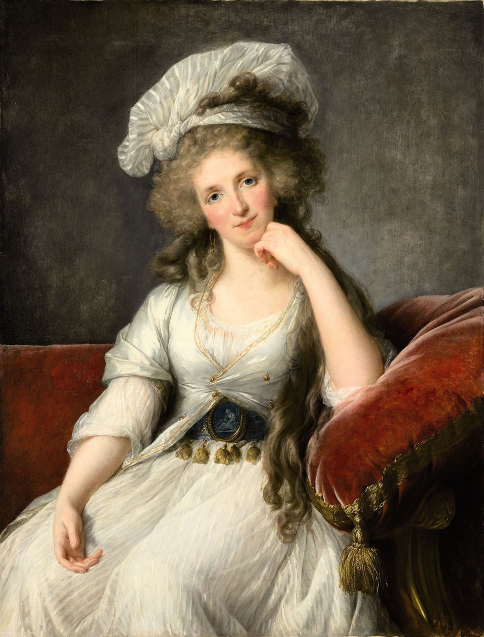 Louise Marie Adélaïde de Bourbon-Penthièvre, księżna Orleanu, 1789. autorstwa Elisabeth Louise Vigee Lebrun