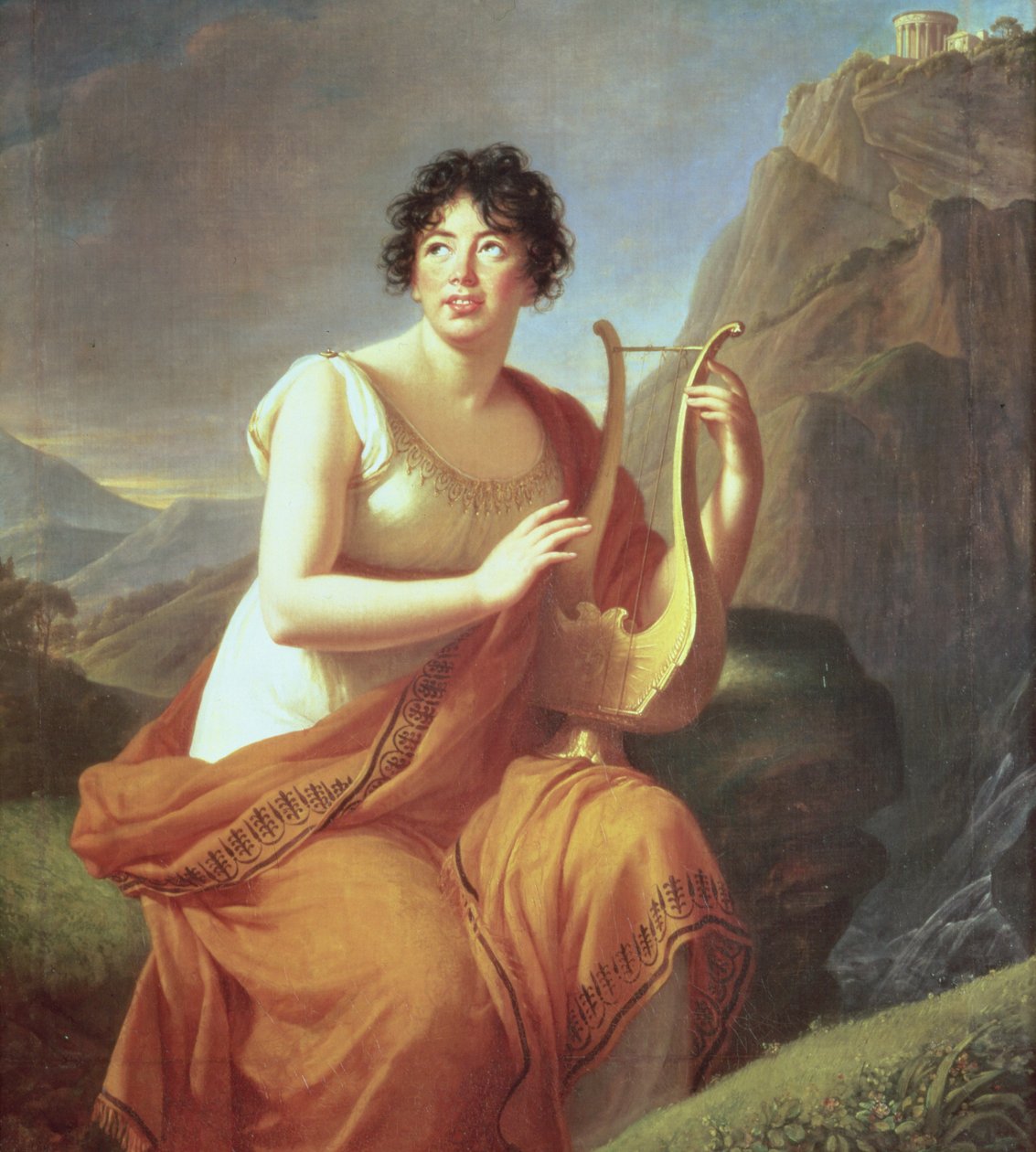 Madame de Stael jako Corinne autorstwa Elisabeth Louise Vigee Lebrun