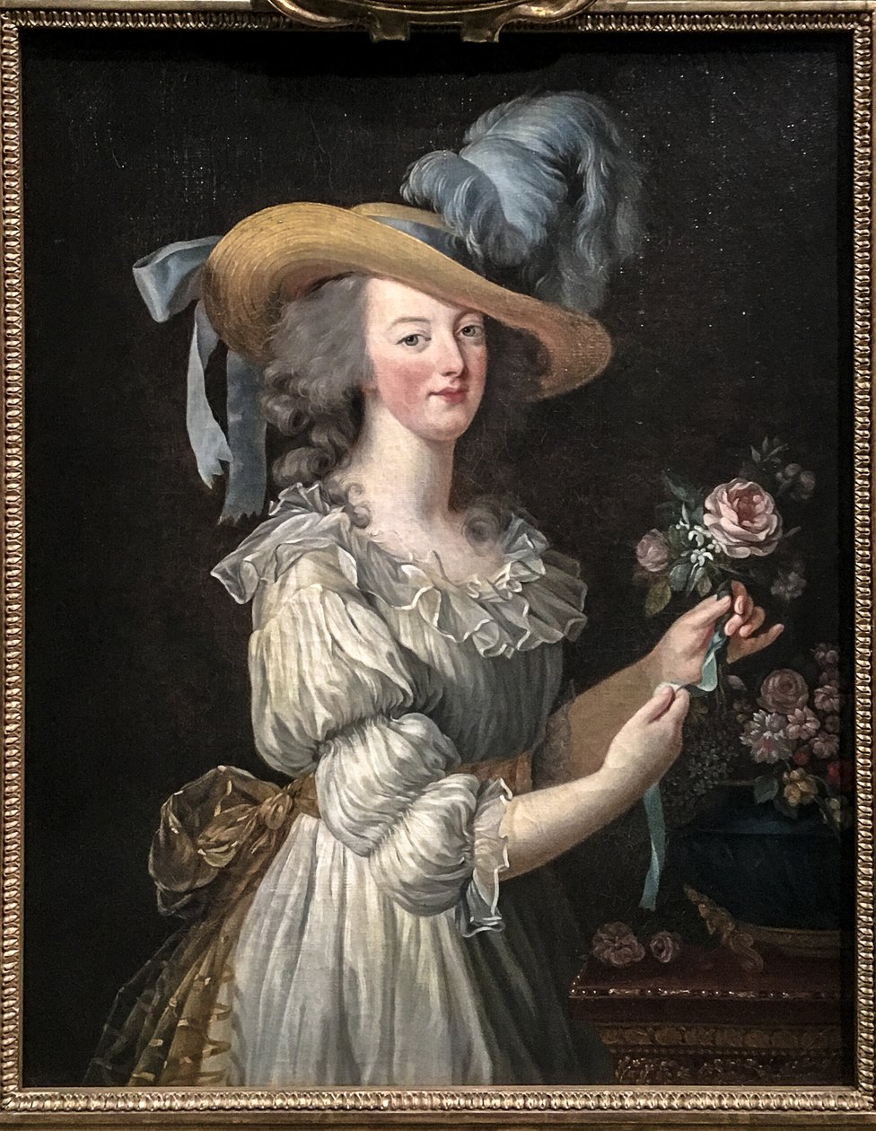 Maria Antonina w muślinowej sukience. autorstwa Elisabeth Louise Vigee Lebrun