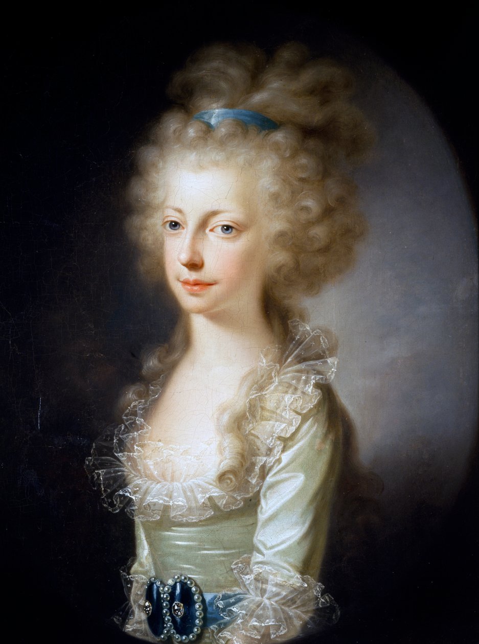 Portret arcyksiężnej Marii Clementiny Austrii (olej na płótnie) autorstwa Elisabeth Louise Vigee Lebrun