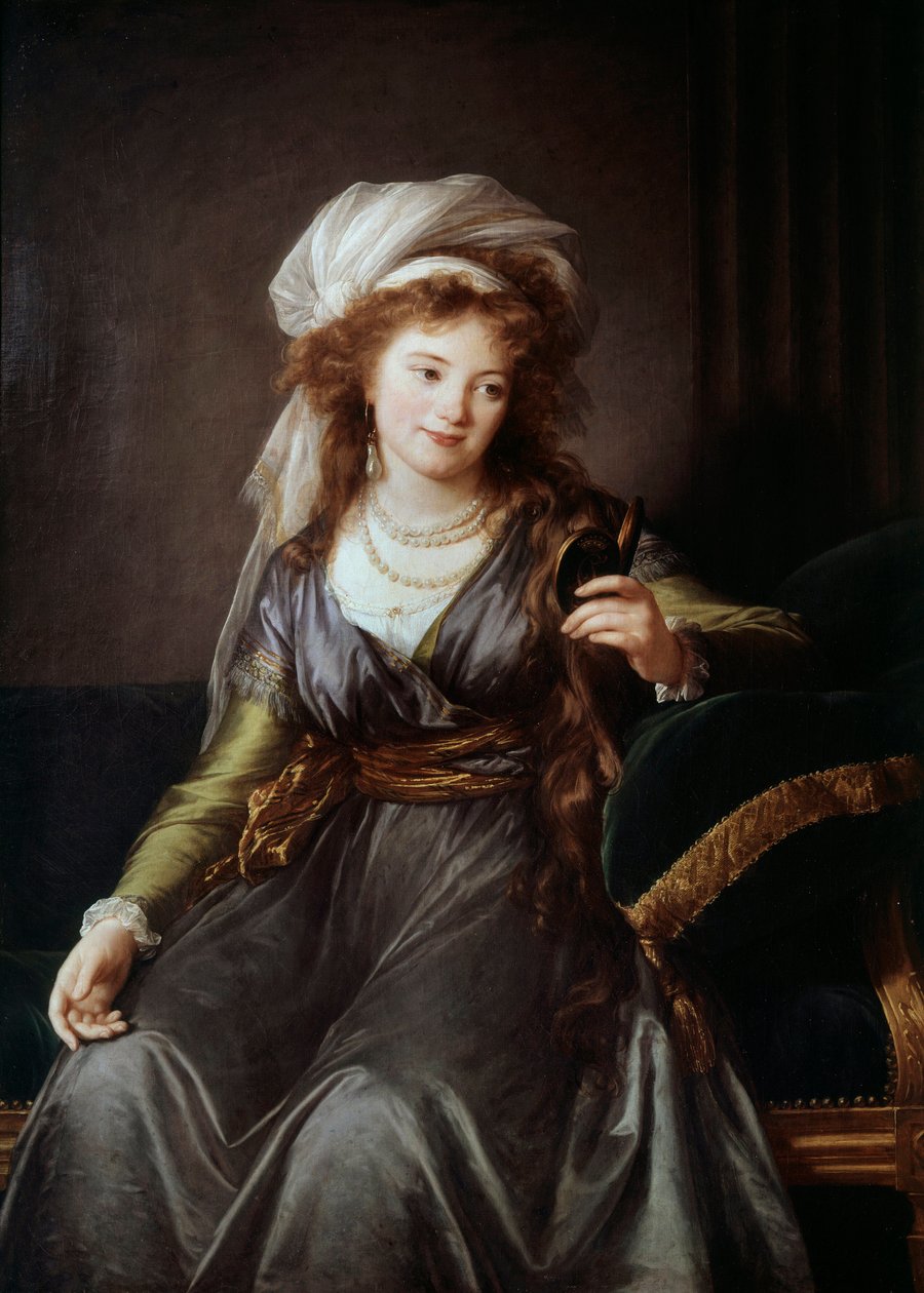 Portret hrabiny Katarzyny Wasilijewnej Skawrońskiej (1761-1829), honorowej damy Katarzyny II, siostrzenicy i pani Potiomkina. Obraz Marie Elisabeth Louise Vigee Le brun (lub Vigee-Lebrun lub Vigee Lebrun) (1755-1842) autorstwa Elisabeth Louise Vigee Lebrun