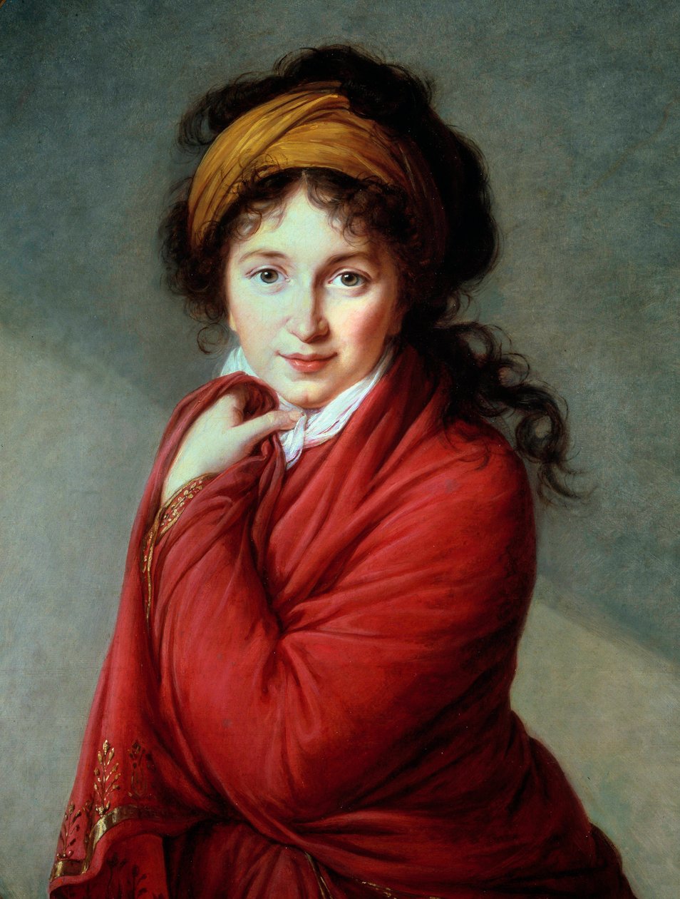 Portret hrabiny Nathalie Golovine (Varvara Nikolaevna Golovina) (1724-1767) Obraz Marie Elisabeth Louise Vigee Le brun (lub Vigee-Lebrun lub Vigee Lebrun) (1755-1842) XIX-wieczna kolekcja prywatna - Portret hrabiny Nathalie Golovine (17 autorstwa Elisabeth Louise Vigee Lebrun