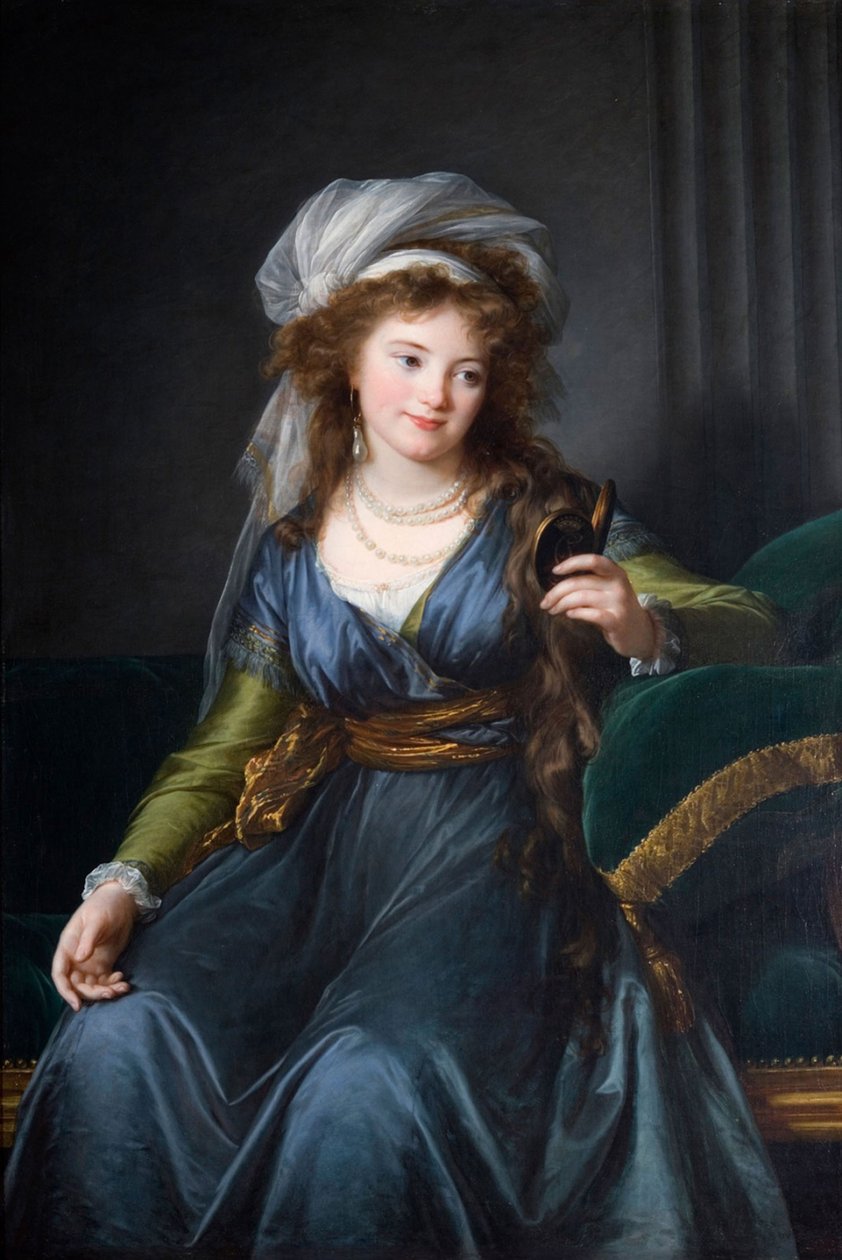 Portret hrabiny Jekateryny Skawronskiej z domu von Engelhardt 1761-1829 autorstwa Elisabeth Louise Vigee Lebrun